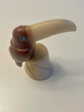Toucan Bird Mini Sculpture  3 1/2 Inches  EUC